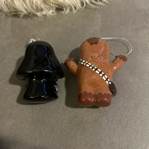 2 Star Wars Christmas Tree Ornaments Darth Vader Chewbacca Hallmark DR01 - Picture 3 of 5